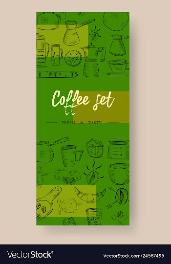 Set of vertical banners with graphic design vector image