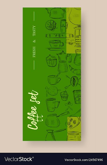 Set of vertical banners with graphic design vector image