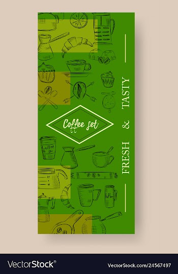 Set of vertical banners with graphic design vector image