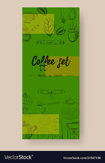 Set of vertical banners with graphic design vector image