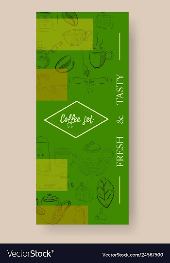 Set of vertical banners with graphic design vector image