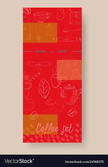 Set of vertical banners with graphic design vector image