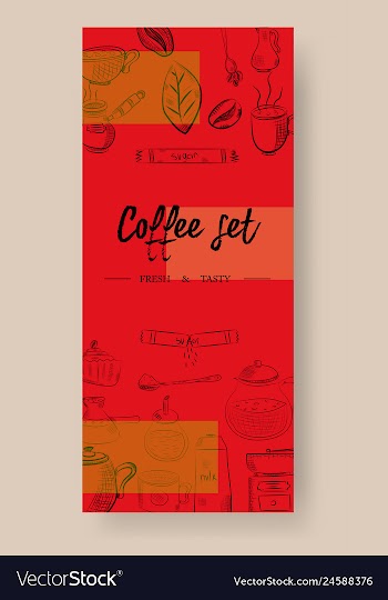 Set of vertical banners with graphic design vector image