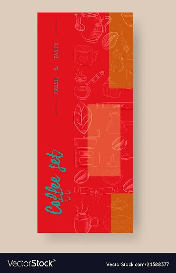 Set of vertical banners with graphic design vector image