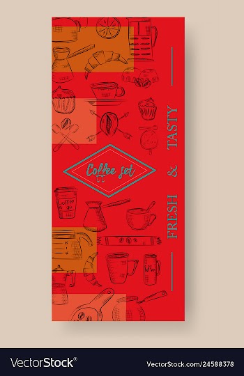 Set of vertical banners with graphic design vector image