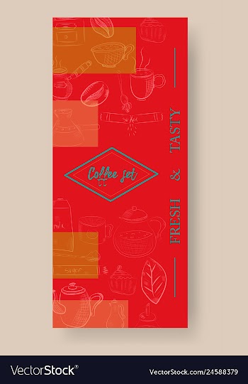 Set of vertical banners with graphic design vector image