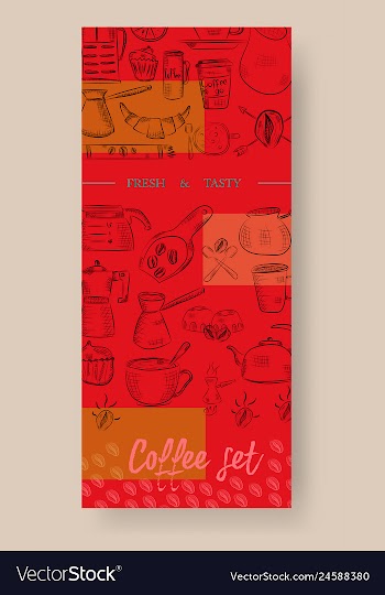 Set of vertical banners with graphic design vector image