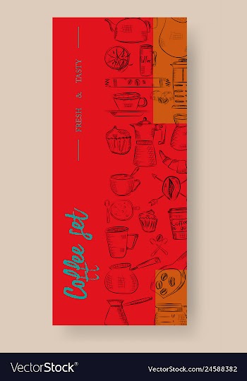 Set of vertical banners with graphic design vector image