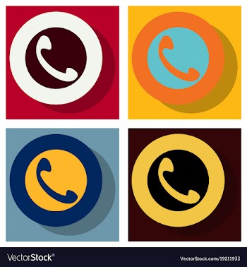 Set of viber flat icon element template for vector image