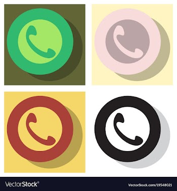 Set of viber flat icon element template for vector image