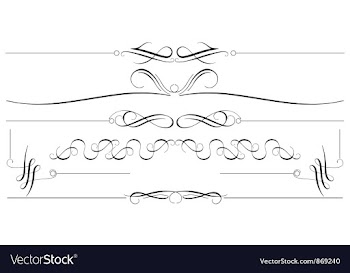 Set of vintage design elements vector image