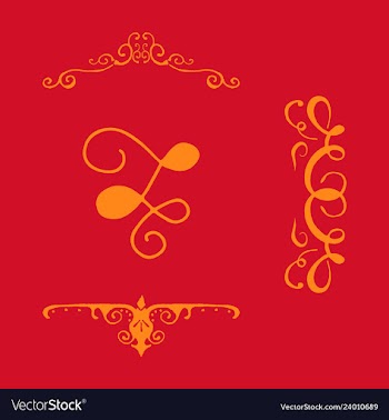 Set of vintage frames on a white background vector image