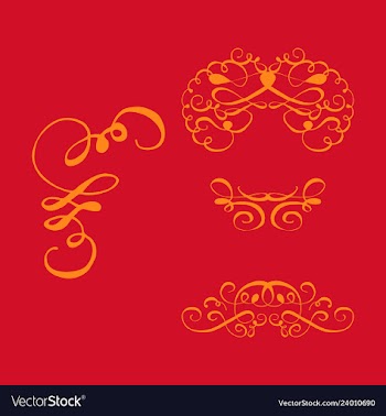 Set of vintage frames on a white background vector image