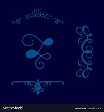 Set of vintage frames on a white background vector image