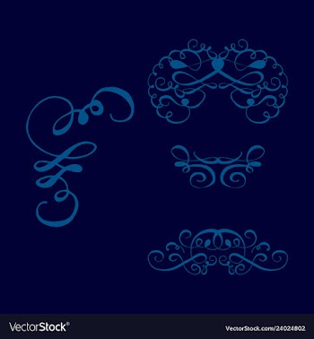 Set of vintage frames on a white background vector image