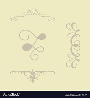 Set of vintage frames on a white background vector image