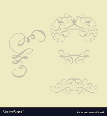 Set of vintage frames on a white background vector image