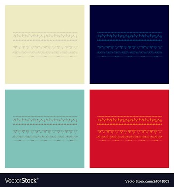 Set of vintage frames on a white background vector image