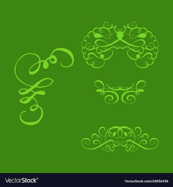 Set of vintage frames on a white background vector image