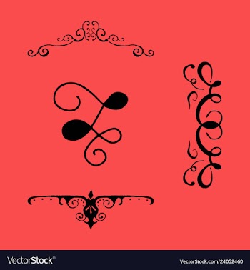 Set of vintage frames on a white background vector image
