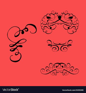 Set of vintage frames on a white background vector image