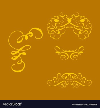Set of vintage frames on a white background vector image