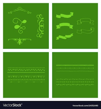 Set of vintage frames on a white background vector image
