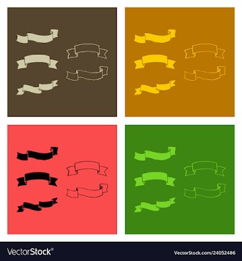 Set of vintage frames on a white background vector image