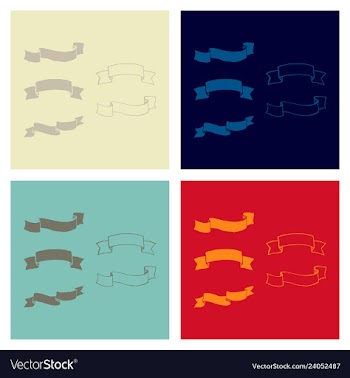 Set of vintage frames on a white background vector image