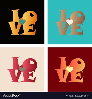 Set of vintage happy valentines day badges and vector image