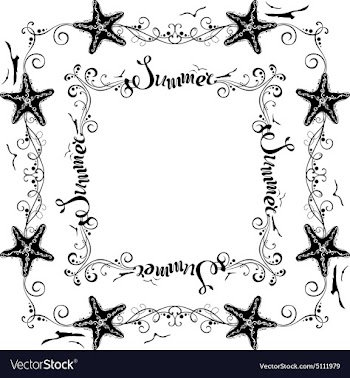 Set of vintage summer frames vector image