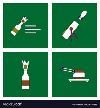 Set of war equipments in color backgroungs vector image