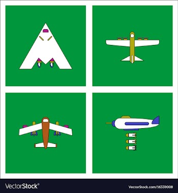 Set of war gagets in color sets on backgrounds vector image
