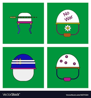 Set of war gagets in color sets on backgrounds vector image