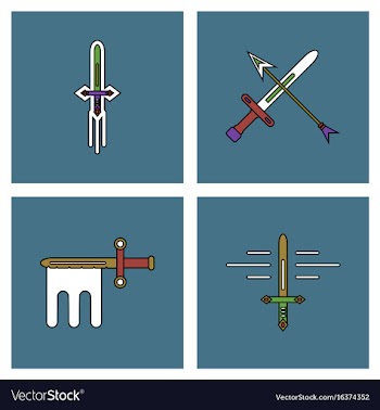 Set of war gagets in color sets on backgrounds vector image