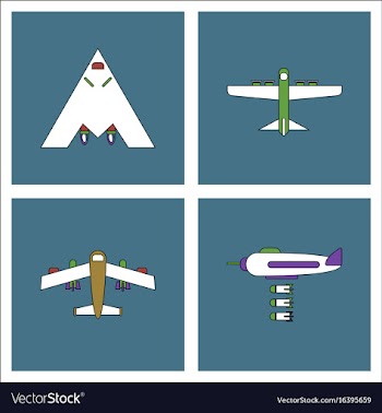 Set of war gagets in color sets on backgrounds vector image