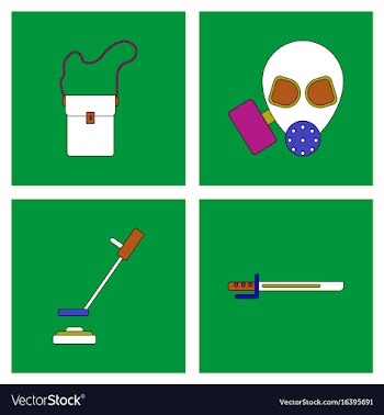 Set of war gagets in color sets on backgrounds vector image