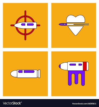 Set of war gagets in color sets on backgrounds vector image