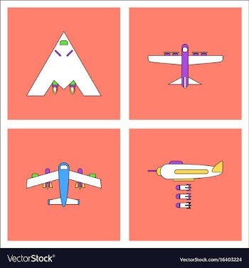 Set of war gagets in color sets on backgrounds vector image