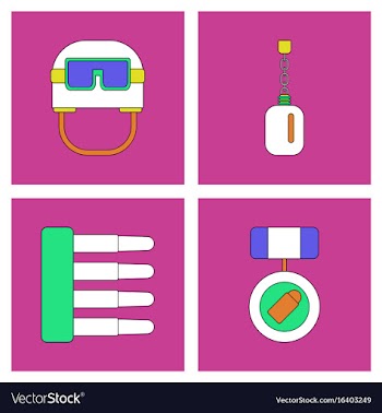 Set of war gagets in color sets on backgrounds vector image