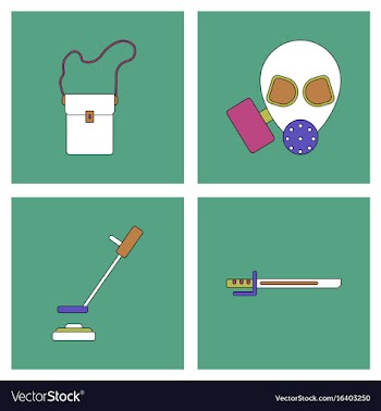 Set of war gagets in color sets on backgrounds vector image