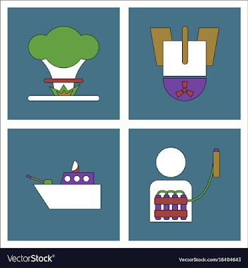 Set of war gagets in color sets on backgrounds vector image