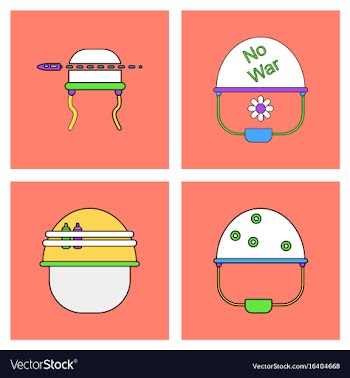 Set of war gagets in color sets on backgrounds vector image