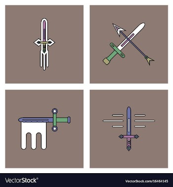 Set of war gagets in color sets on backgrounds vector image