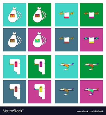 Set of war gagets in color sets on backgrounds vector image