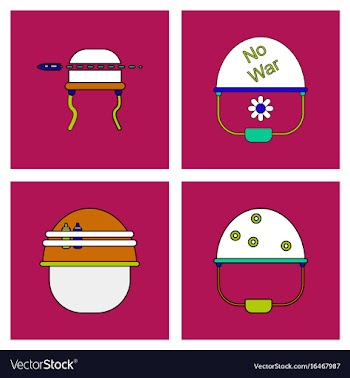 Set of war gagets in color sets on backgrounds vector image
