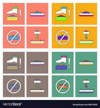Set of war gagets in color sets on backgrounds vector image
