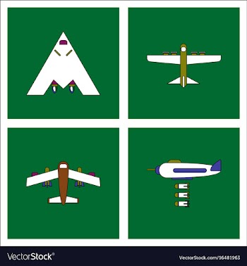 Set of war gagets in color sets on backgrounds vector image