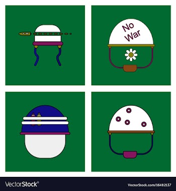 Set of war gagets in color sets on backgrounds vector image