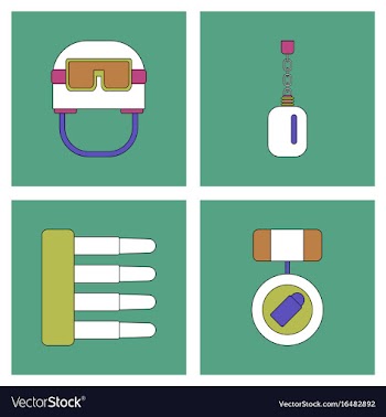 Set of war gagets in color sets on backgrounds vector image